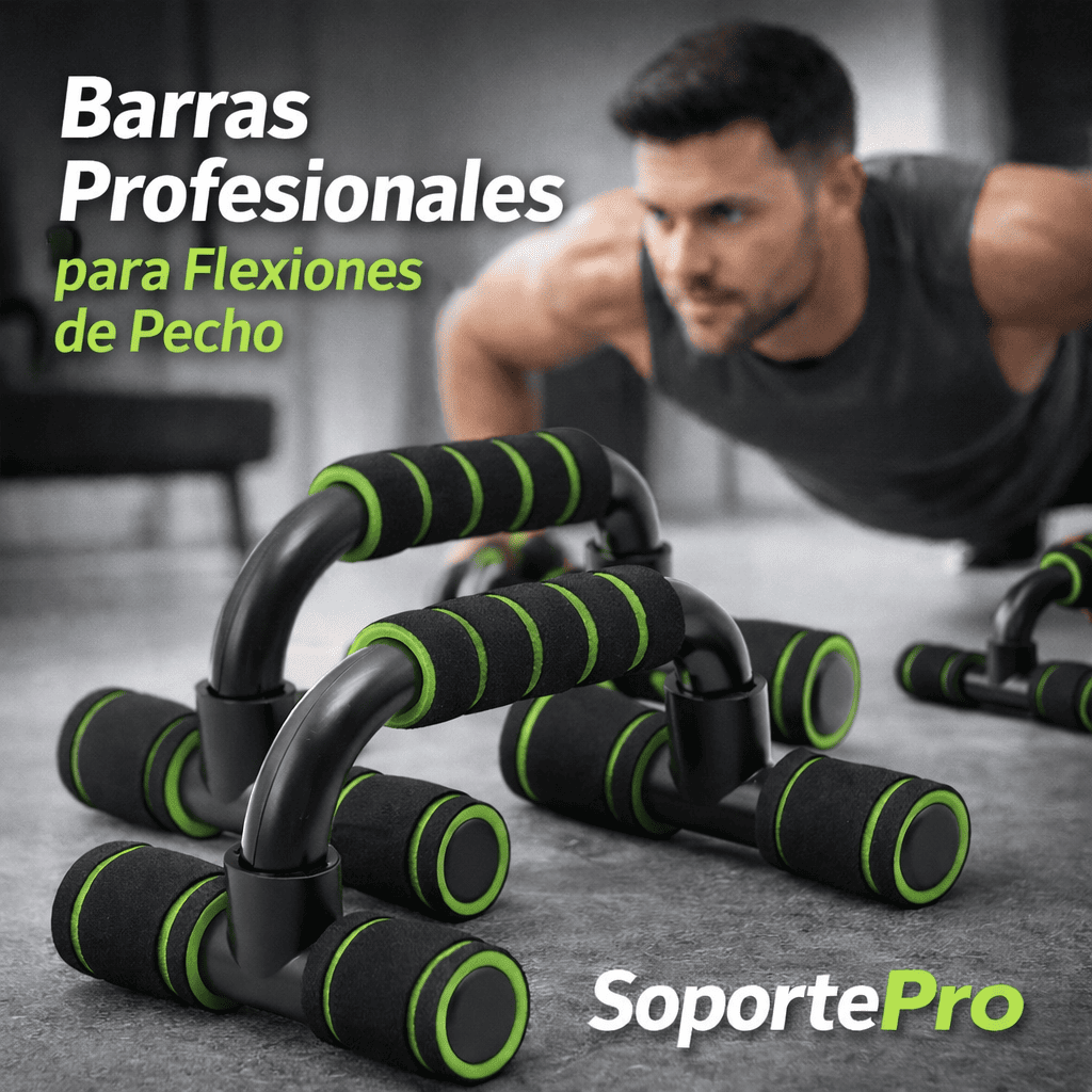SoportePro – Barras Profesionales para Flexiones de Pecho